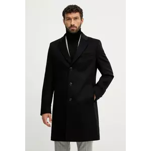 BOSS palton de lână culoarea negru, 50549187 imagine