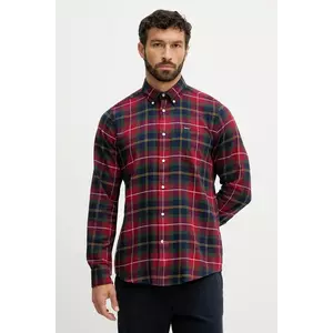Barbour cămașă din bumbac FORTROSE culoarea bordo, cu guler button-down, regular, MSH4991 imagine