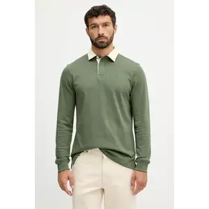 Barbour longsleeve din bumbac HOWTOWN culoarea verde, uni, MML1337 imagine