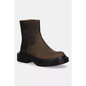 Camper cizme de piele Pix Berlin culoarea maro, cu platforma, K400809-002 imagine
