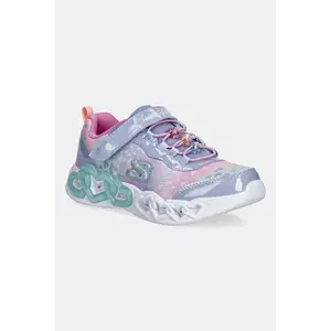 Skechers sneakers pentru copii INFINITE HEART LIGHTS - HEART culoarea violet, 303261L imagine