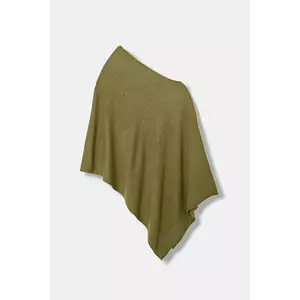 United Colors of Benetton poncho din amestec de lână culoarea bej, 1235DU01A imagine