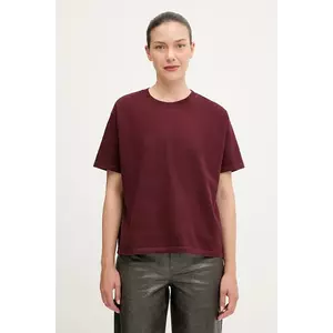 American Vintage tricou din bumbac culoarea maro, FIZ02A imagine