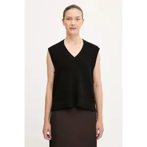 Marc O'Polo vestă din bumbac culoarea negru, light, 5000006679 imagine