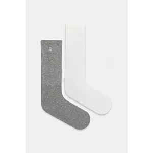 United Colors of Benetton șosete copii 2-pack culoarea gri, 6AO50702A imagine
