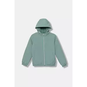 United Colors of Benetton geacă copii culoarea turcoaz, 2IGGCN06E imagine
