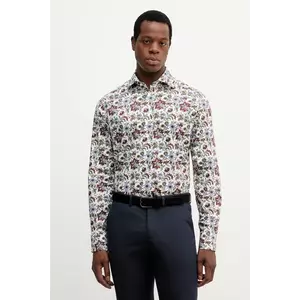 Eton cămașă din bumbac culoarea alb, cu guler italian, slim, 100013941 imagine