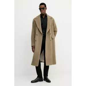 BOSS palton de lână culoarea verde, 50550743 imagine