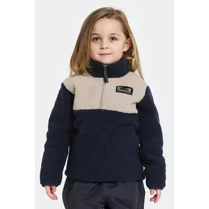 Didriksons bluză GOSIG KIDS HALFZIP culoarea bleumarin, uni, 505536 imagine