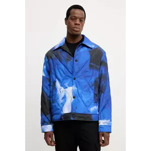 Versace Jeans Couture geacă cu două fețe culoarea negru, de tranziție, 79GASD17 CQ17D imagine