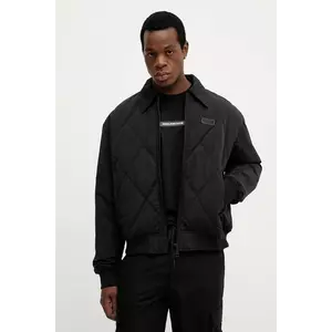 Versace Jeans Couture geacă culoarea negru, de tranziție, oversize, 79GAS420 CQ12D imagine