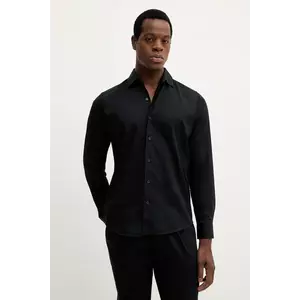 Eton cămașă din bumbac culoarea negru, regular, 100013973 imagine