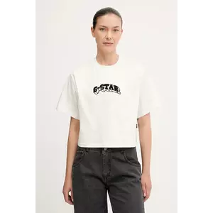 G-Star tricou din bumbac culoarea bej, D26921.C336 imagine