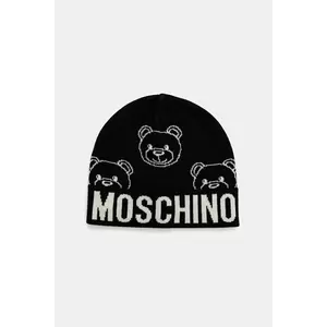 Moschino căciulă de lână culoarea negru, M3321 65443 imagine