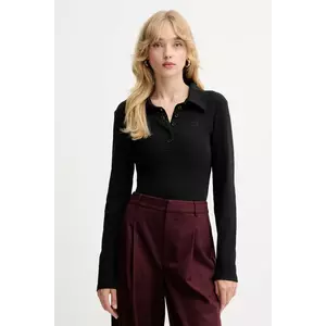 Gestuz longsleeve culoarea negru, 10910690 imagine