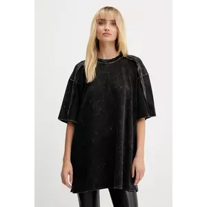 Gestuz tricou din bumbac culoarea negru, 10910657 imagine