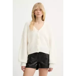 Gestuz cardigan din lână culoarea bej, 10910789 imagine