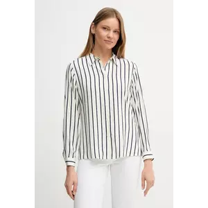 United Colors of Benetton cămașă culoarea verde, cu guler clasic, regular, 5T17DQ0AZ imagine