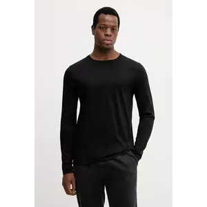 Mos Mosh longsleeve din bumbac PERRY culoarea negru, uni, 500430 imagine