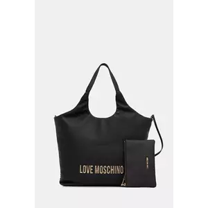 Love Moschino poșetă culoarea negru, JC4396PP0NKD000A imagine