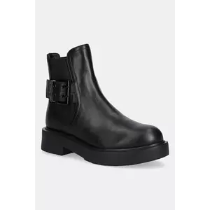 Love Moschino ghete chelsea de piele culoarea negru, cu platformă, JA24054G1NIAX000 imagine