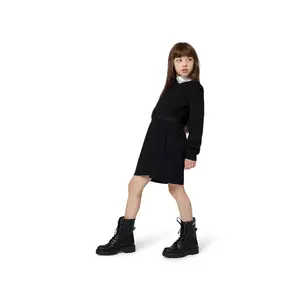 Karl Lagerfeld rochie fete culoarea negru, mini, drept, Z30612 imagine