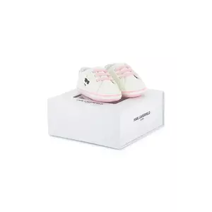 Karl Lagerfeld adidași pentru bebeluși culoarea alb, Z30993 imagine