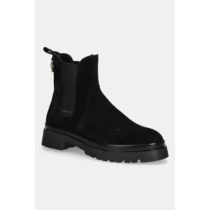 Gant botine din piele întoarsă Aligrey culoarea negru, cu platforma, 31553157 imagine