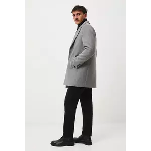 Medicine palton din lână culoarea gri imagine