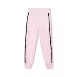 Marc Jacobs pantaloni de trening din bumbac pentru copii culoarea roz, cu imprimeu, W60656 imagine