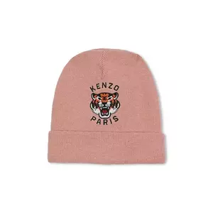 Kenzo Kids căciulă din amestec de cașmir pentru copii culoarea roz, K61216 imagine