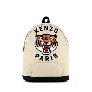 Kenzo Kids rucsac culoarea bej, mare, cu imprimeu, K61221 imagine