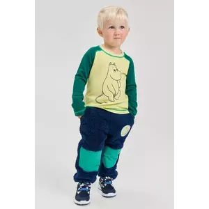 Reima pantaloni de trening pentru bebeluși Moomin Lustig culoarea bleumarin, uni, 5200447A imagine