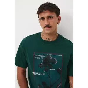 Medicine tricou din bumbac culoarea verde, cu imprimeu imagine