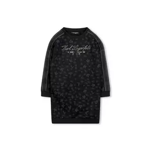 Karl Lagerfeld rochie fete culoarea negru, mini, oversize, Z30619 imagine