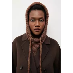 Answear.LAB cagulă de lână culoarea maro imagine