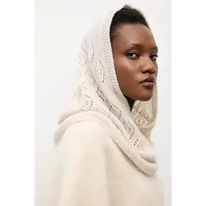 Answear.LAB coș de fum din lână culoarea bej, neted imagine