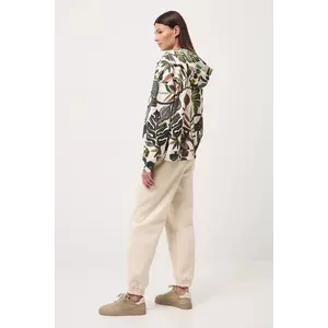 Medicine bluză culoarea bej, cu glugă imagine