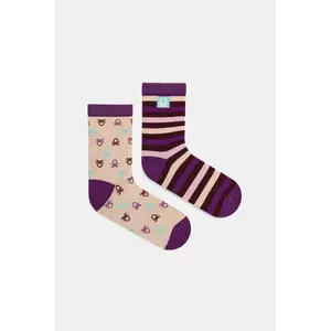 United Colors of Benetton șosete copii 2-pack culoarea violet, 6AO30704F imagine
