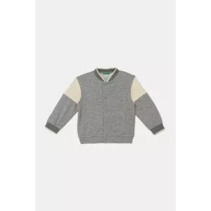 United Colors of Benetton bluză copii culoarea gri, uni, 32N4G503Z imagine
