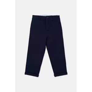 United Colors of Benetton pantaloni copii culoarea albastru marin, uni, 43ZGGF02J imagine