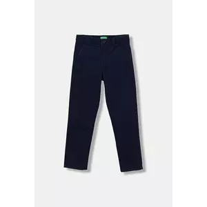 United Colors of Benetton pantaloni copii culoarea albastru marin, uni, 4HM6CF04X imagine