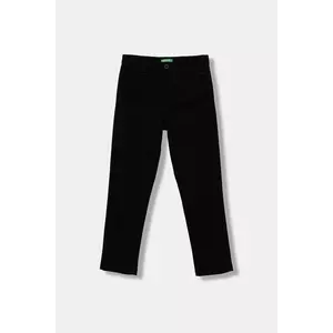 United Colors of Benetton pantaloni copii culoarea negru, uni, 4HM6CF04X imagine