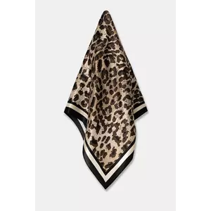 Answear.LAB esarfa de matase culoarea maro, modelator imagine