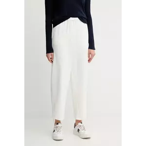 United Colors of Benetton pantaloni de trening culoarea bej, uni, 40A6DF09V imagine