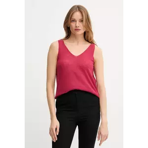 United Colors of Benetton top de lână culoarea roz, 109PDH01F imagine