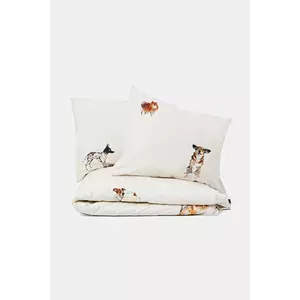 Medicine set de lenjerie de pat din bumbac culoarea bej imagine