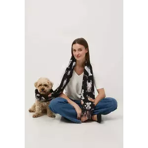 Medicine șal culoarea negru, cu model imagine