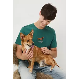 Medicine tricou din bumbac culoarea verde, cu imprimeu imagine