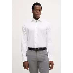 Eton cămașă din bumbac culoarea alb, cu guler clasic, slim, 100013892 imagine